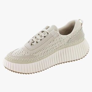 Dolce Vita Women's Dannis Sandstone Ivory Chunky Sneakers Size 8.5 M